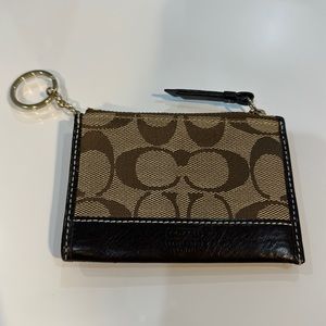 Coach Signature Keychain Cardholder